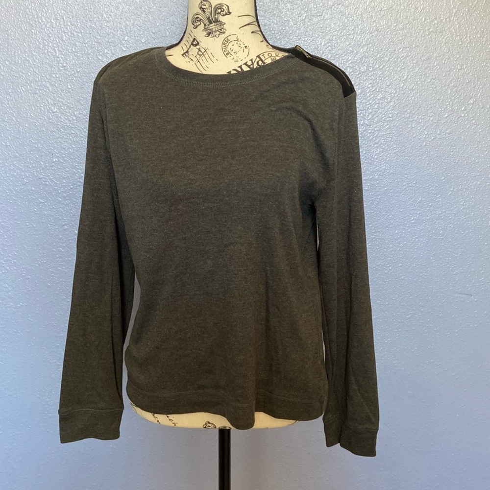 Ralph Lauren long sleeve shirt with zipper accent